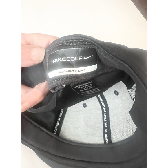 Nike Aerobill Dri-Fit Golf Hat Snapback Adjustable Black Torrey Pines Swoosh - Picture 4 of 4